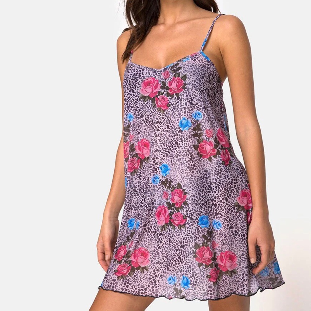 Dolls Kill Jungle Rose Sanita Mini Dress